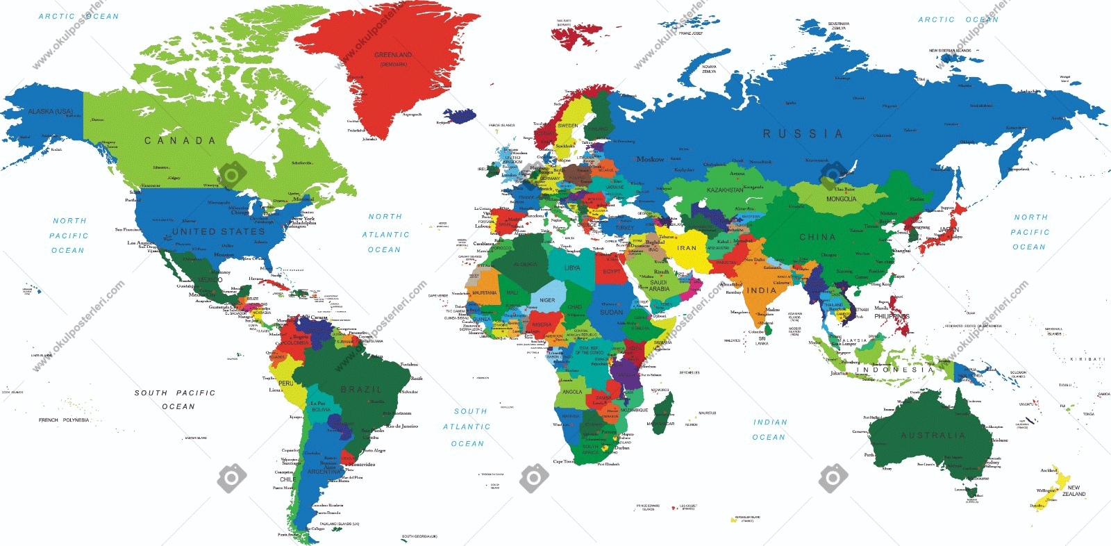 Dünya Siyasi Haritası 3